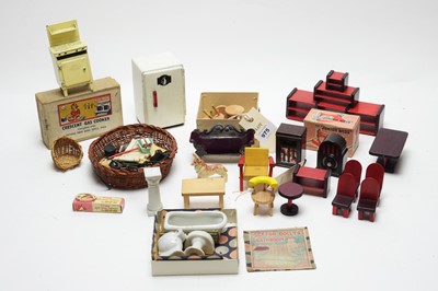 Lot 975 - Doll's house furniture.