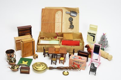 Lot 980 - Doll's house furniture.