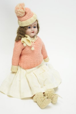 Lot 1069 - Mayer & Sherrath, Longton, Staffordshire: a bisque head 'Melba' doll.