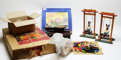 Lot 1145 - A Simplex tinplate toy typewriter; and other toys.