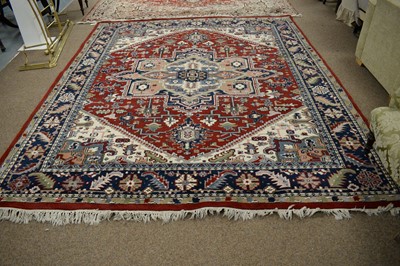Lot 141 - Indian Heriz style carpet.
