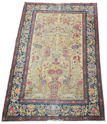 Lot 331 - An antique Isfahan rug.