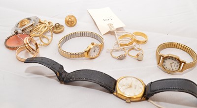 Lot 93 - Opal ring, watches and costume jewellery