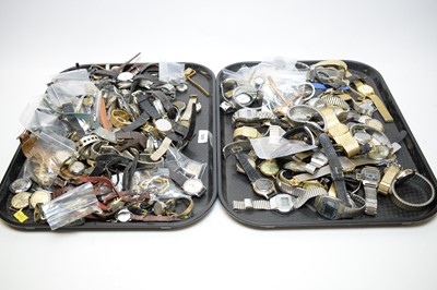 Lot 325 - Large quantity of gent's and lady's wristwatches and part watches.