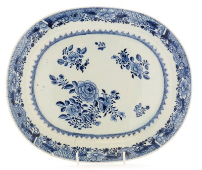Lot 431 - Chinese export oval meat dish, Qianlong