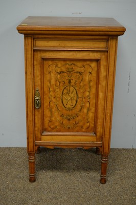 Lot 92 - Edwardian bedside cabinet.