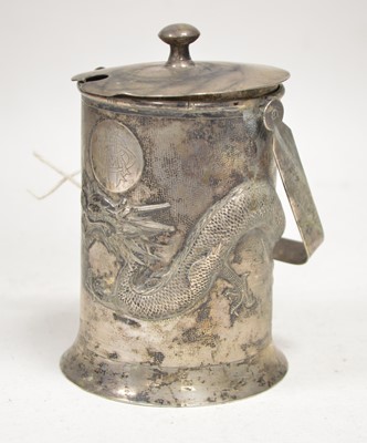Lot 4 - Chinese silver preserve stand by Tuck Chang