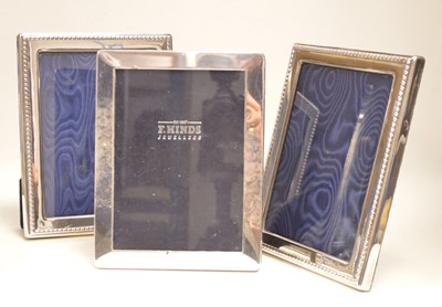 Lot 19 - Silver photograph frames