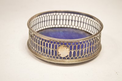 Lot 39 - Silver coaster by Thomas Nash I