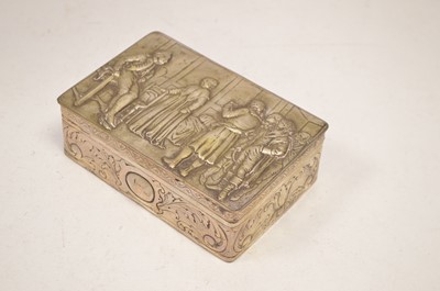 Lot 40 - A Dutch silver box