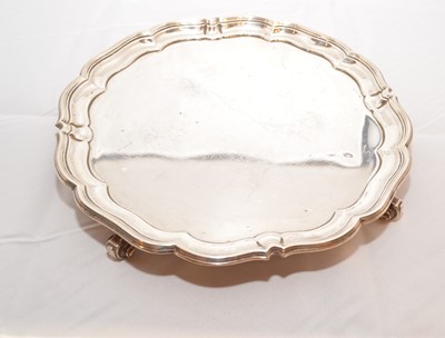 Lot 78 - A silver waiter