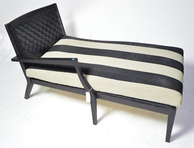 Lot 49 - Frigerio Poltrone E Divani: an ebonised day bed