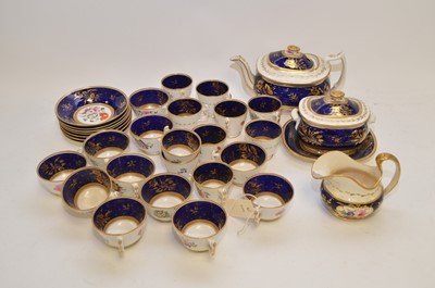 Lot 392 - Early 19th C part tea service; and other items.