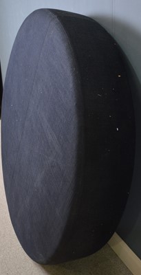 Lot 67 - Antonio Citterio for B & B Italia: a black fabric 'Harry' large footstool.
