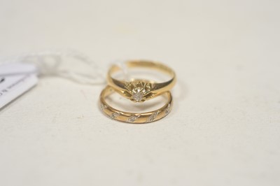 Lot 37 - Two diamond rings.