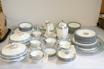 Lot 256 - A Wedgwood 'Runnymede' pattern dinner service.