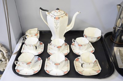 Lot 319 - A Shelley six-piece tea service.