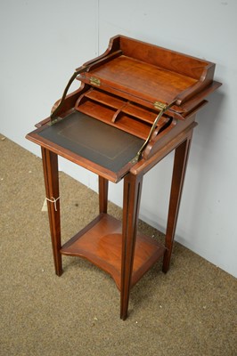 Lot 42 - 20th C cherrywood writing desk.