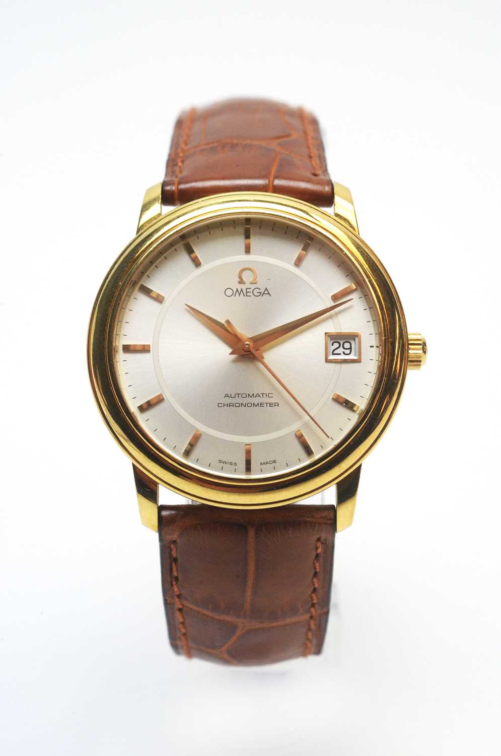 Lot 121 - Gold cased Omega Automatic Chronometer