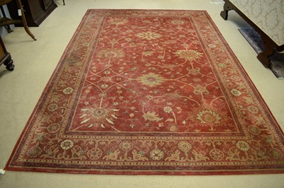 Lot 137A - Modern machine-made Ziegler style carpet
