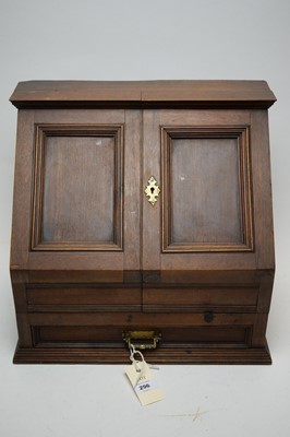 Lot 296 - Late Victorian/Edwardian tabletop stationery box.