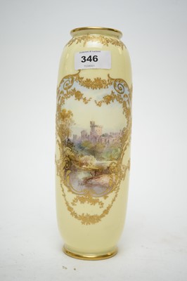 Lot 346 - J.H. Plant Royal Doulton hand-painted ovoid vase.