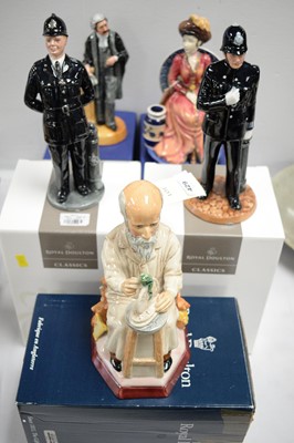 Lot 429 - Ceramic figures and character jug, boxed.