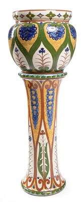Lot 503 - Carlo Manzoni art pottery jardiniere and stand