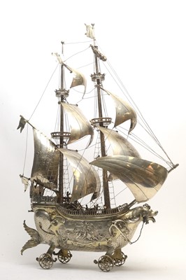 Lot 203 - A fine silver Nef by Ludwig Neresheimer, Hanau