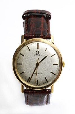 Lot 123 - Gold cased Omega wristwatch