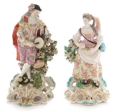 Lot 502 - pair of Derby 'Idyllic Musicians'