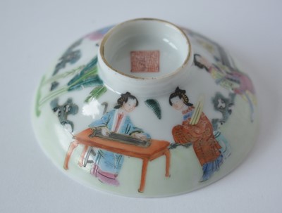 Lot 448 - Chinese tea bowl, tea bowl and saucer, bowl and cover