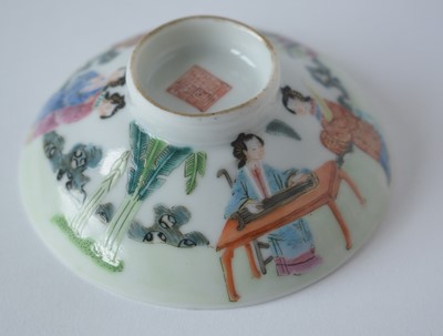 Lot 448 - Chinese tea bowl, tea bowl and saucer, bowl and cover
