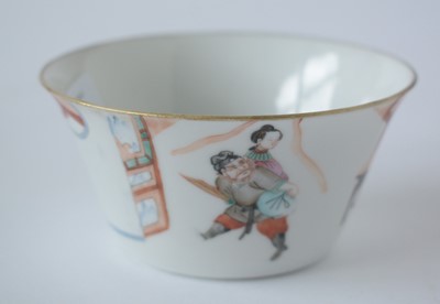 Lot 448 - Chinese tea bowl, tea bowl and saucer, bowl and cover
