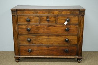 Lot 63 - Late Georgian mahogany chest.