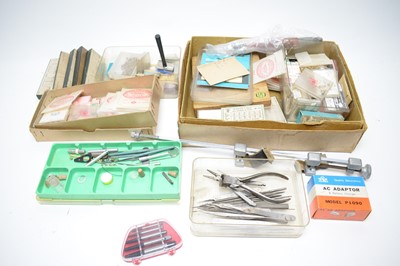 Lot 256 - Selection of watchmaker mender's tools and parts.