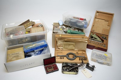 Lot 322 - Small quantity of watchmaking equipment.