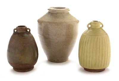 Lot 468 - Three Chinese stoneware vases