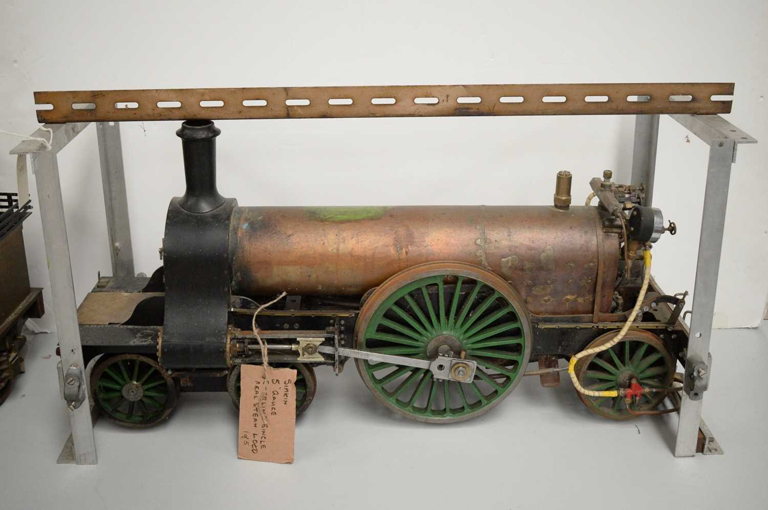 Lot 850 - Simkin 5in. gauge Stirling Single GNR loco and tender.