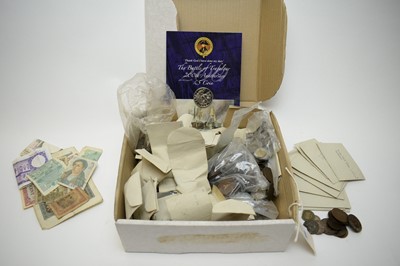 Lot 342 - Large selection of British and foreign coinage and bank notes.