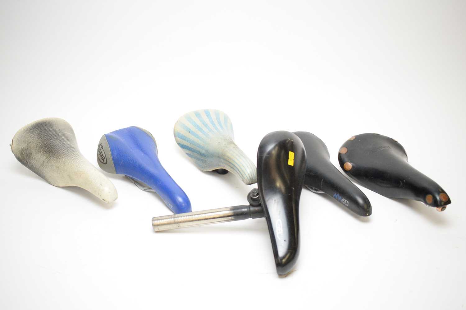 Lot 729 - A Brooks Professional saddle; and five others.