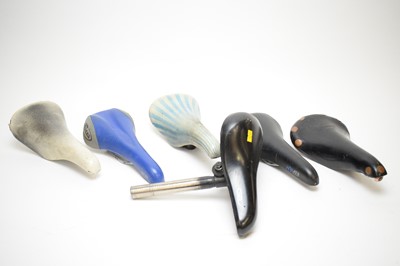 Lot 729 - A Brooks Professional saddle; and five others.