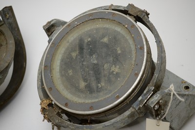 Lot 751 - Two ship's compasses.