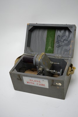 Lot 762 - A ship's red glass port light.