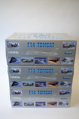 Lot 800 - Collection Armour 1:48 Scale metal diecast aeroplanes - F14 Tomcat.