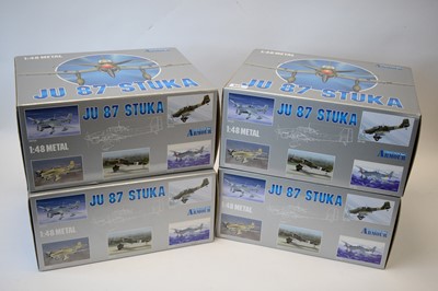 Lot 825 - Collection Armour 1:48 Scale metal diecast aeroplanes - JU87 Stuka.