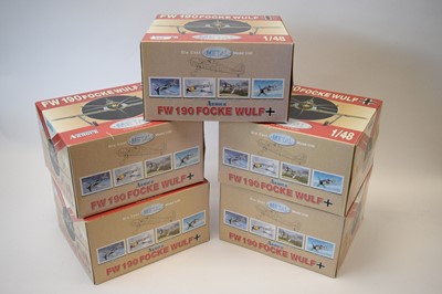 Lot 829 - Collection Armour 1:48 Scale metal diecast aeroplanes - FW190 Focke Wulf.