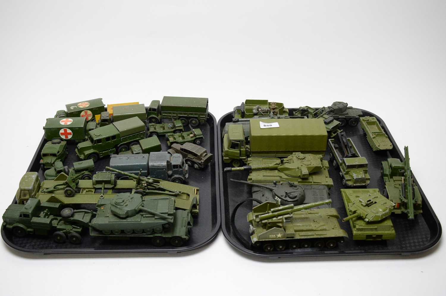 Lot 888 - Military diecast model vehicles.