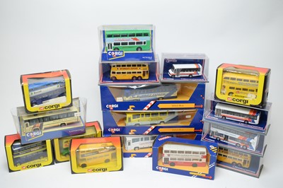 Lot 896 - Corgi diecast bus models.