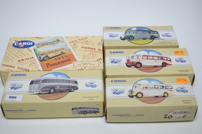 Lot 900 - Corgi Commercial diecast buses.